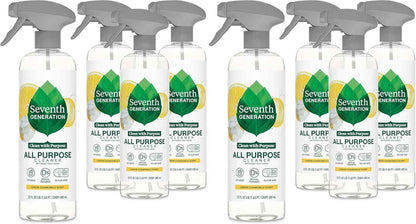 Seventh Generation All Purpose Cleaning Spray Surface Cleaner Lemon Chamomile scent Cuts Grease 23 oz, Pack of 4