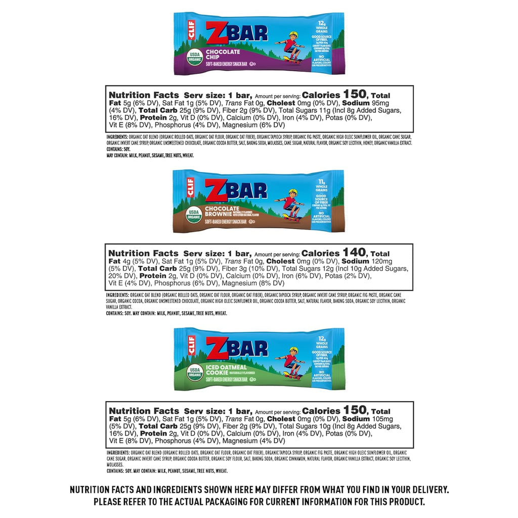 Zbar and Zbar Protein variety pack with organic oats, non-GMO, soft-baked energy snack bars and crispy protein bars (16 pack)