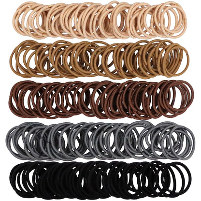 200pcs small hair ties for baby girls infants toddlers kids, elastic hair ponytail holder accessories