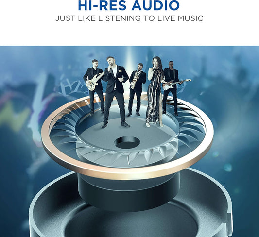 1MORE Triple Driver in-Ear Earphones Hi-Res Headphones with High Resolution, Bass Driven Sound, MEMS Mic, in-Line Remote, High Fidelity for Smartphones/PC/Tablet - Silver