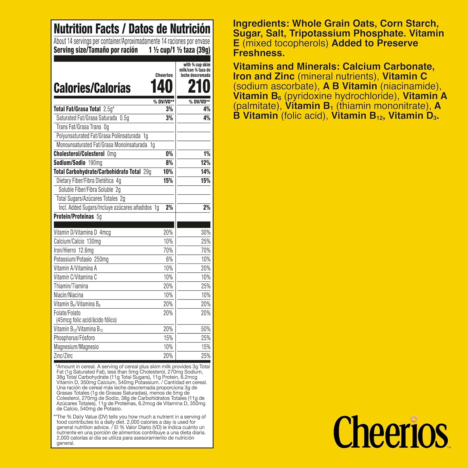 Cheerios Limited Edition Heart Shapes, Affirmations Box, Gluten Free, Giant Size, 20 oz Cereal