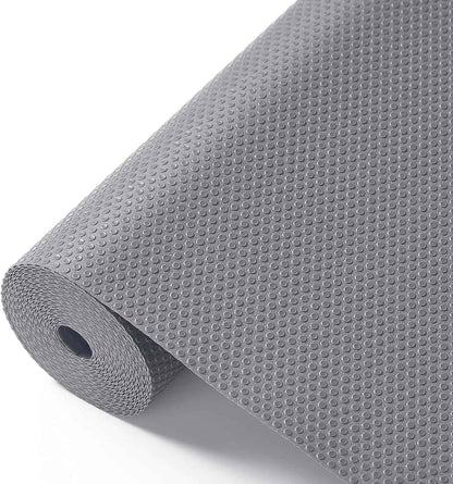 100% EVA Shelf Liner for Kitchen Cabinet, 24" x 360" Drawer Liners Non Adhesive Non Slip Waterproof Plastic Paper, Dresser Pantry Bathroom Refrigerator Protector, Clear