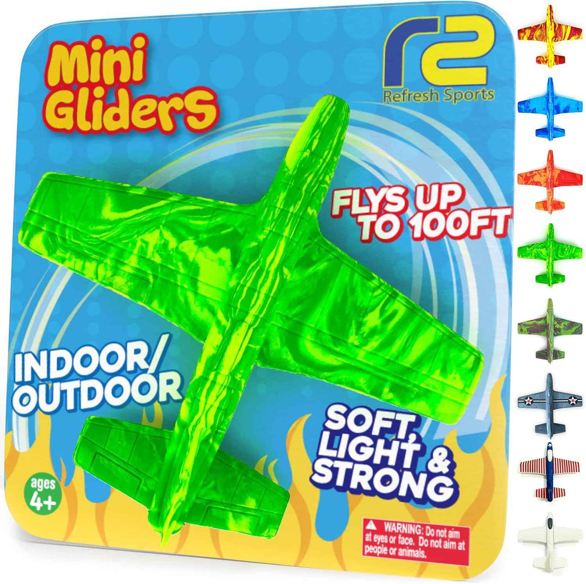 Foam Airplanes - Easter Basket Stuffers for Kids All Ages 4 5 6 7 8 9 10 Year Old - Best Toy Gift - Boy Toys Basket Stuffer Gifts - Fun Easter Gifts for Boys & Girls Party Favors - Air Plane Gift Idea