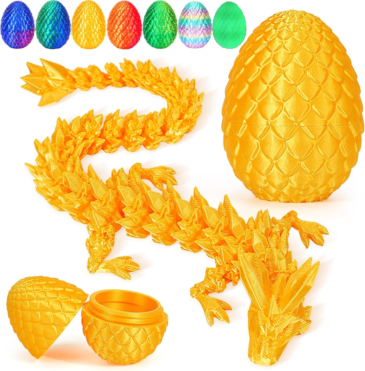 tboline 12 inch 3d printed dragon egg large easter basket stuffer for kids