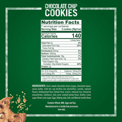 Tate's Bake Shop artisanal chocolate chip cookies, 4-7 oz bags, assorted flavors