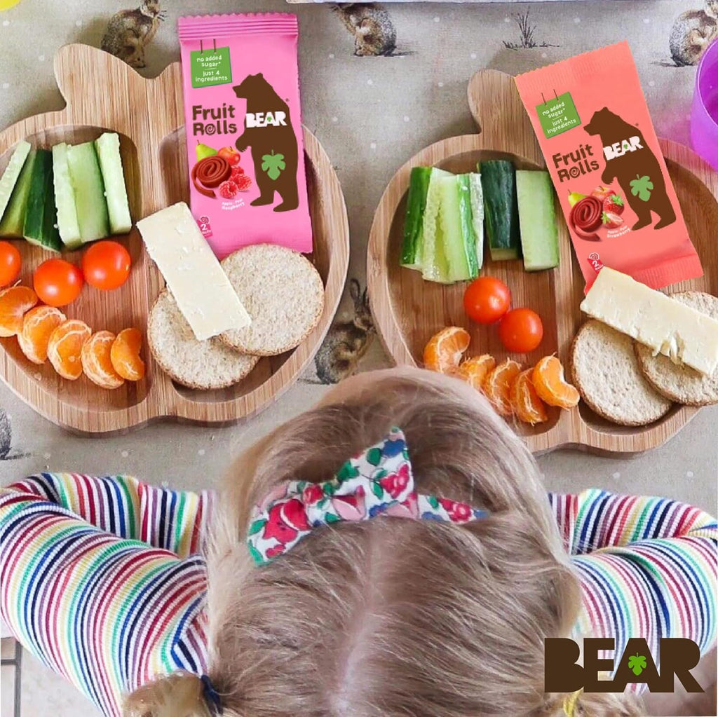 BEAR Real Fruit Snack Rolls - Gluten Free, Vegan, and Non-GMO, 0.7 Ounce, 36 Rolls, Strawberry, Healthy Snacks for Kids and Adults