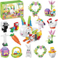 12-piece easter rabbit building blocks set for kids 6+