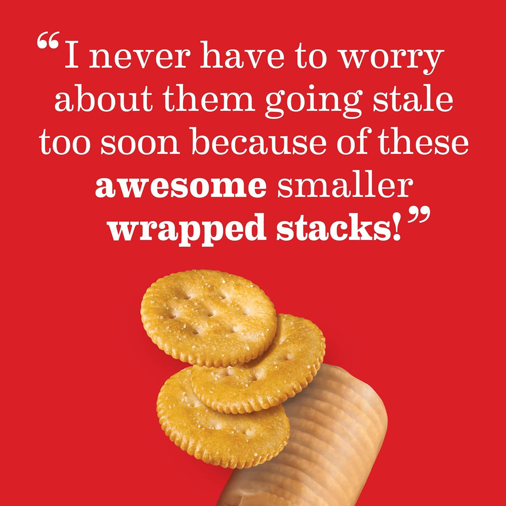 ritz fresh stacks original crackers party size travel snacks 23.7 oz 16 multi snack packs