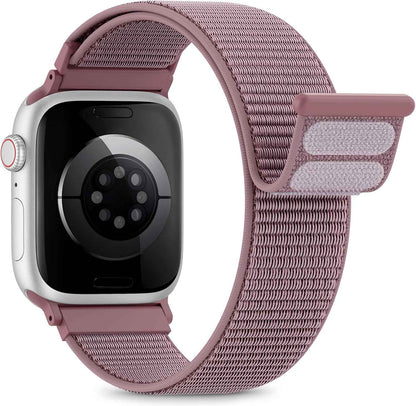 Nylon Loop Sport Band Compatible with Apple Watch Bands 44mm 45mm 46mm 49mm 42mm for Women Men, iWatch Wrist Straps for Ultra 3 2, Se, Series 11 10 9 8 7, Breathable, Soft Band Ideal for Outdoor
