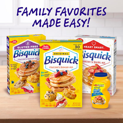 Betty Crocker Bisquick Original Pancake and Baking Mix, 40 oz, Makes 60 Pancakes