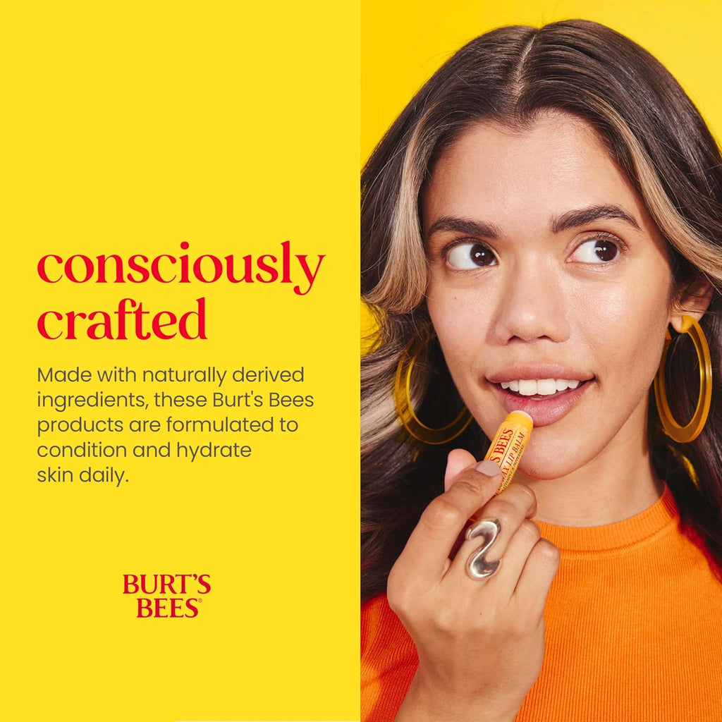 Burt's Bees essentials set with deep cleansing cream, hand salve, body lotion, foot cream, and lip balm - travel size