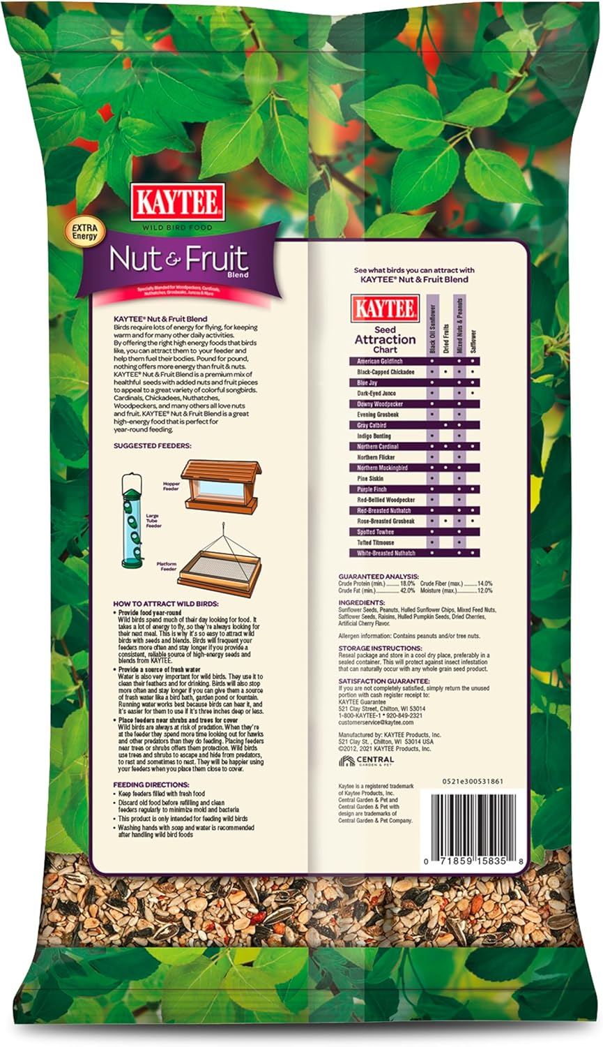 Kaytee Nut & Fruit Wild Bird Seed, 5 lb