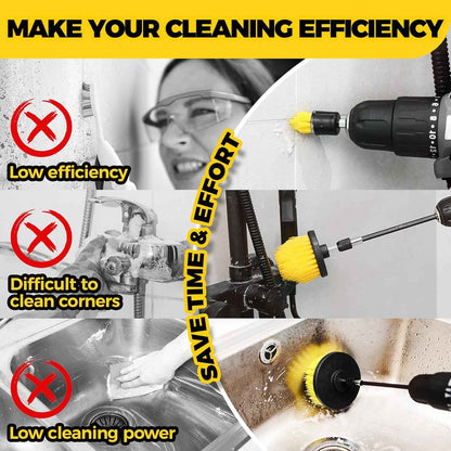 Holikme 6Pack Drill Brush Power Scrubber Cleaning Brush Extended Long Attachment Set