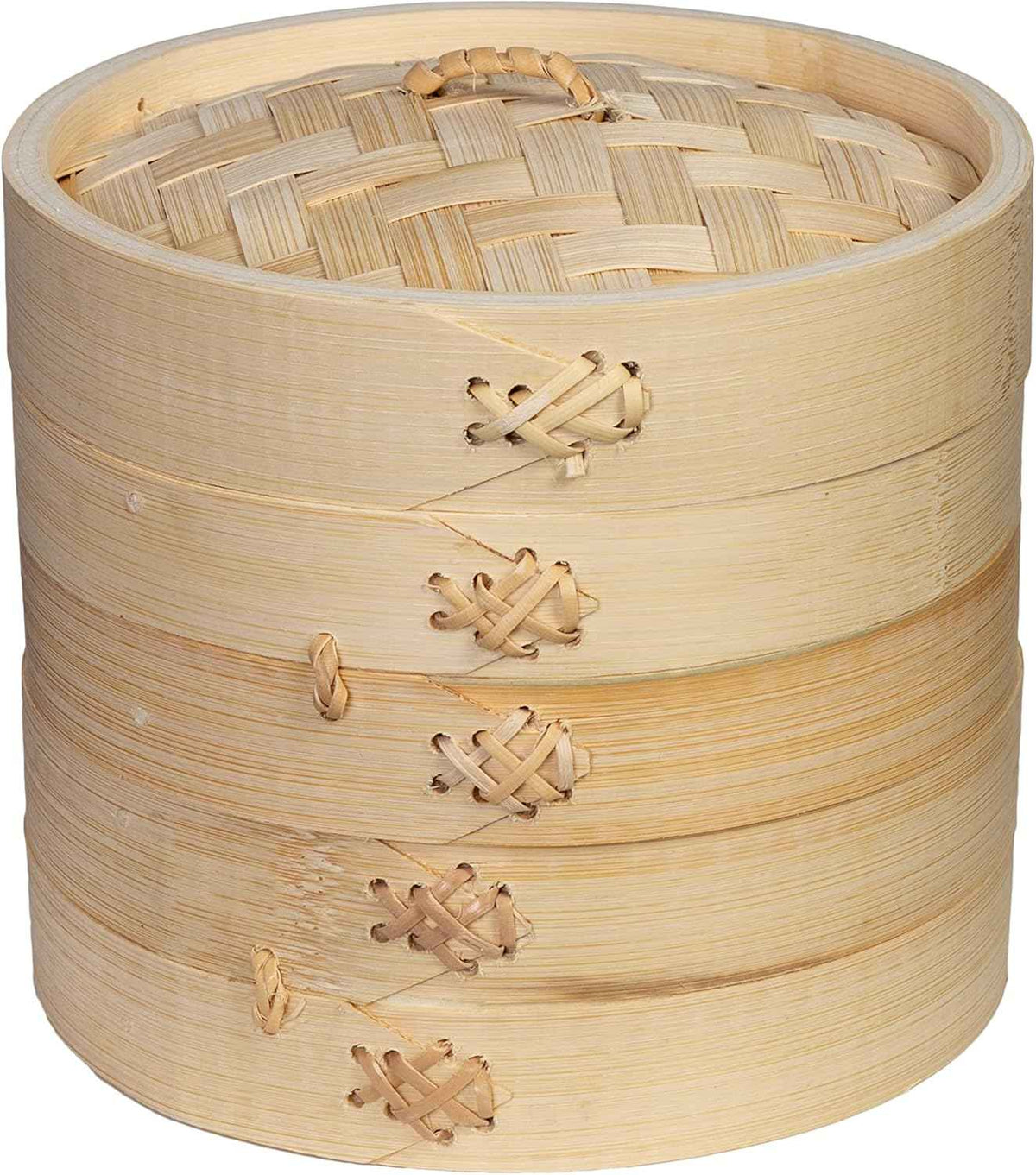 Joyce Chen 2-Tier Bamboo Steamer Baskets, 10-Inch