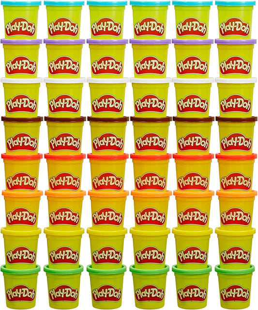Play-Doh Bulk Pack of 48 Cans, 6 Sets of 8 Modeling Compound Colors, 3oz, Back to School Gifts & Prizes for Students & Classroom, Preschool Toys for Kids, Ages 2+ (Amazon Exclusive)