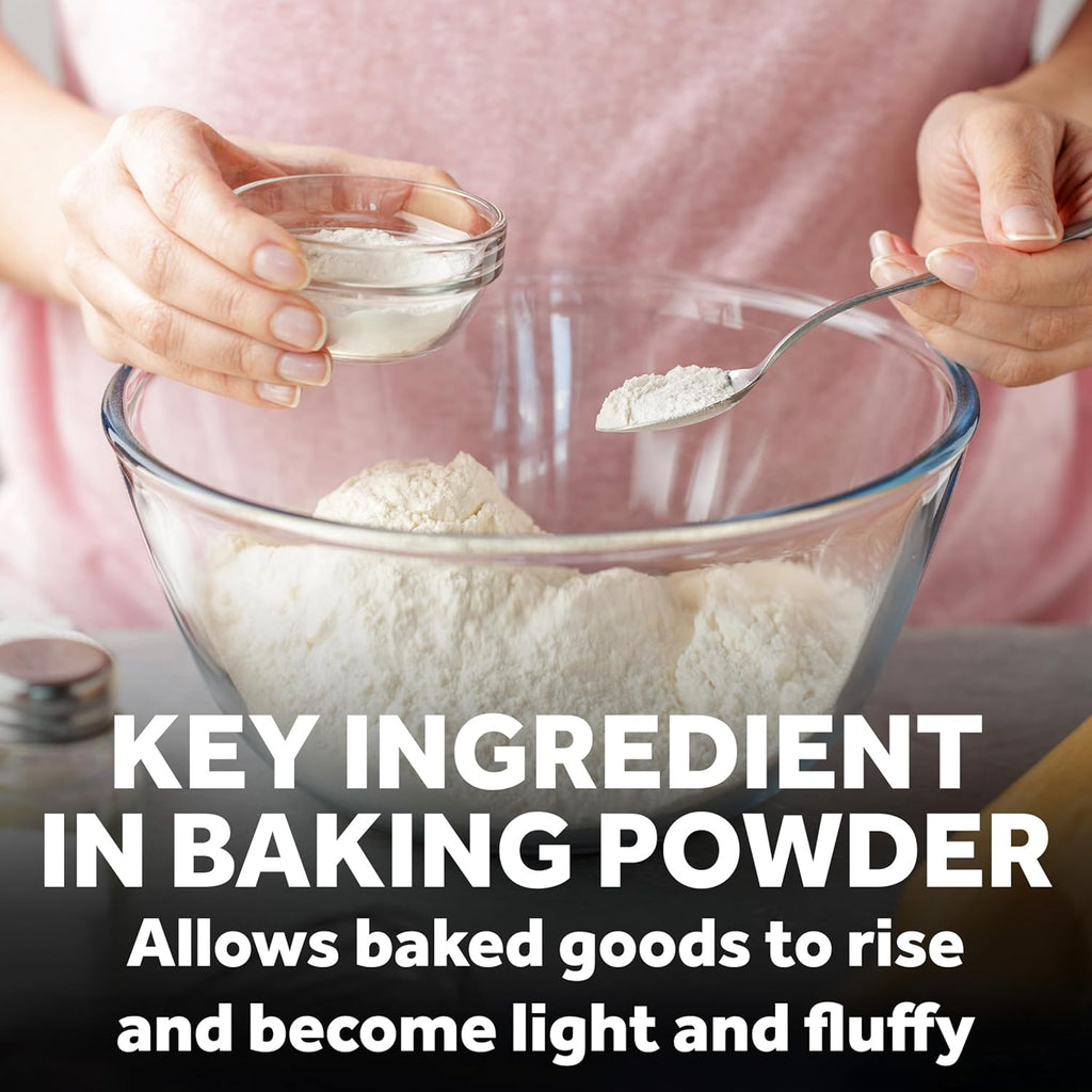 clabber girl baking soda, 12 oz, pure sodium bicarbonate, versatile, easy to use