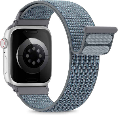 Nylon Loop Sport Band Compatible with Apple Watch Bands 44mm 45mm 46mm 49mm 42mm for Women Men, iWatch Wrist Straps for Ultra 3 2, Se, Series 11 10 9 8 7, Breathable, Soft Band Ideal for Outdoor
