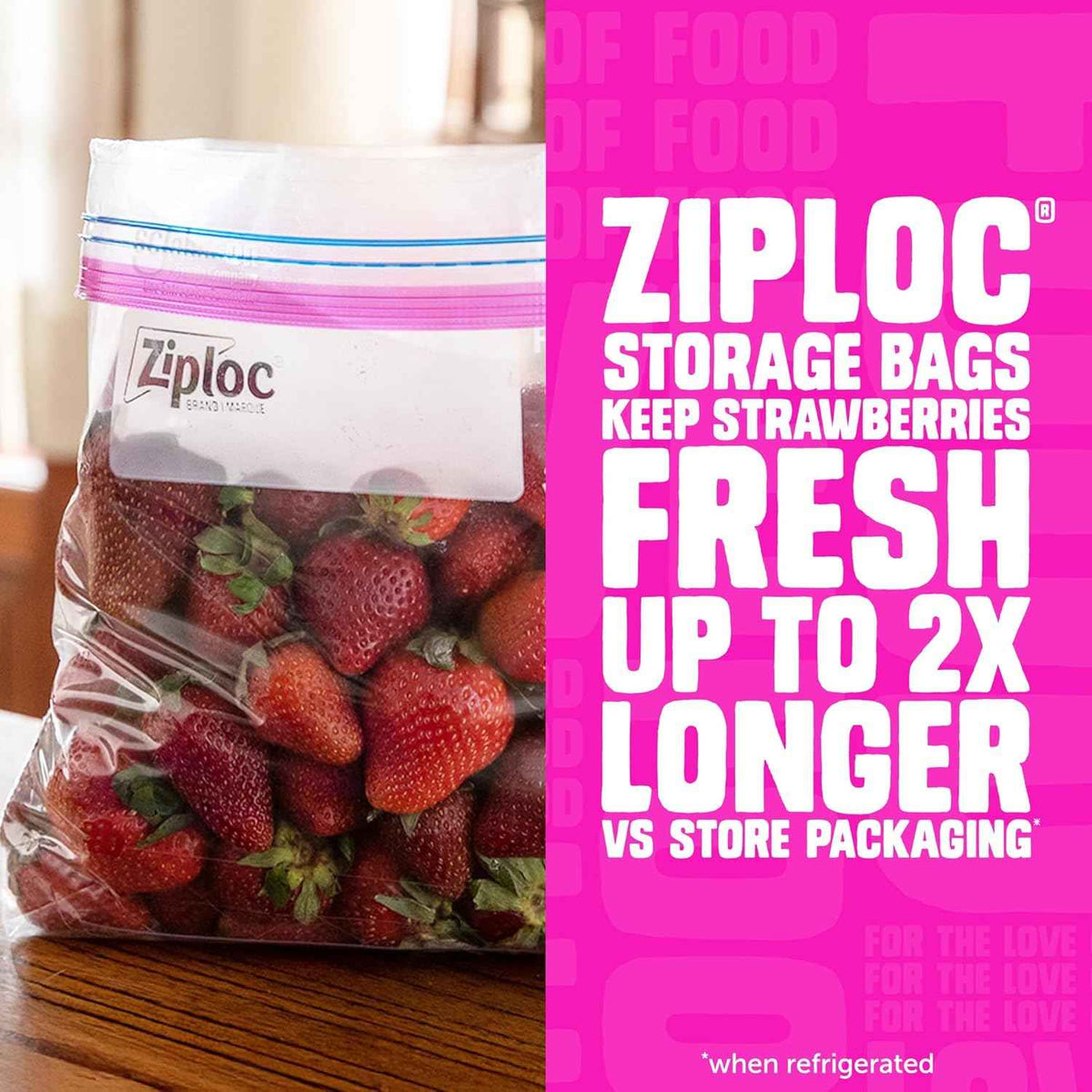 Ziploc Gallon Food Storage Bags, Stay Open Design with Stand-Up Bottom, Easy to Fill, 81 Count