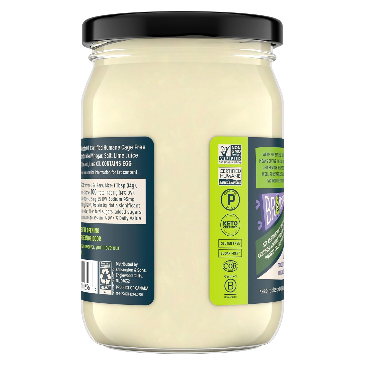 keto diet paleo diet certified gluten free non-gmo verified sir kensingtons avocado oil mayo 12 oz