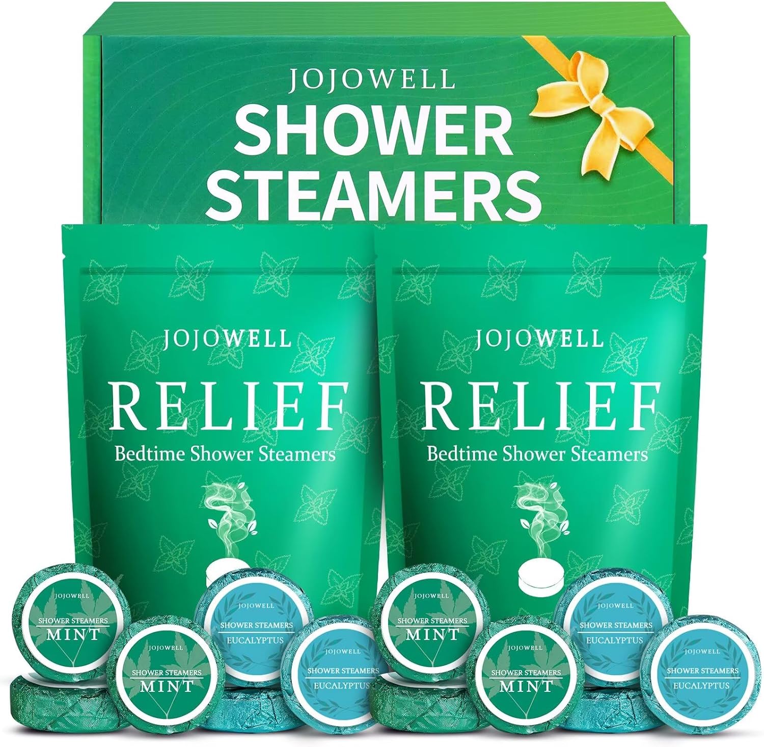 Shower Steamers Aromatherapy - 18 Pack Natural Essential Oils Relaxation Gift for Women, Men, Self Care Home Spa