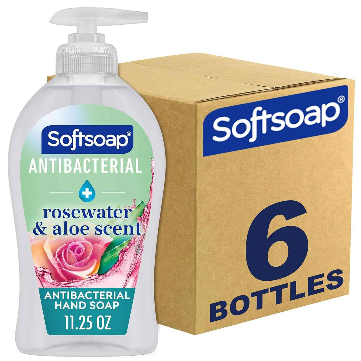 Softsoap Antibacterial Liquid Hand Soap, Kitchen Fresh Hand Soap, 11.25 Fl Oz (Pack of 6)