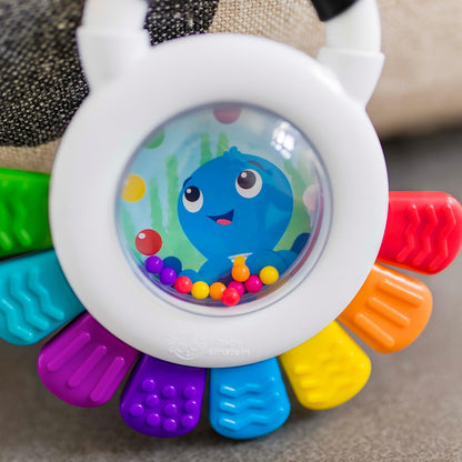 Baby Einstein Outstanding Opus The Octopus Sensory Rattle & Teether Multi-Use Toy, BPA Free & Chillable, 3 Months & up, Multicolored