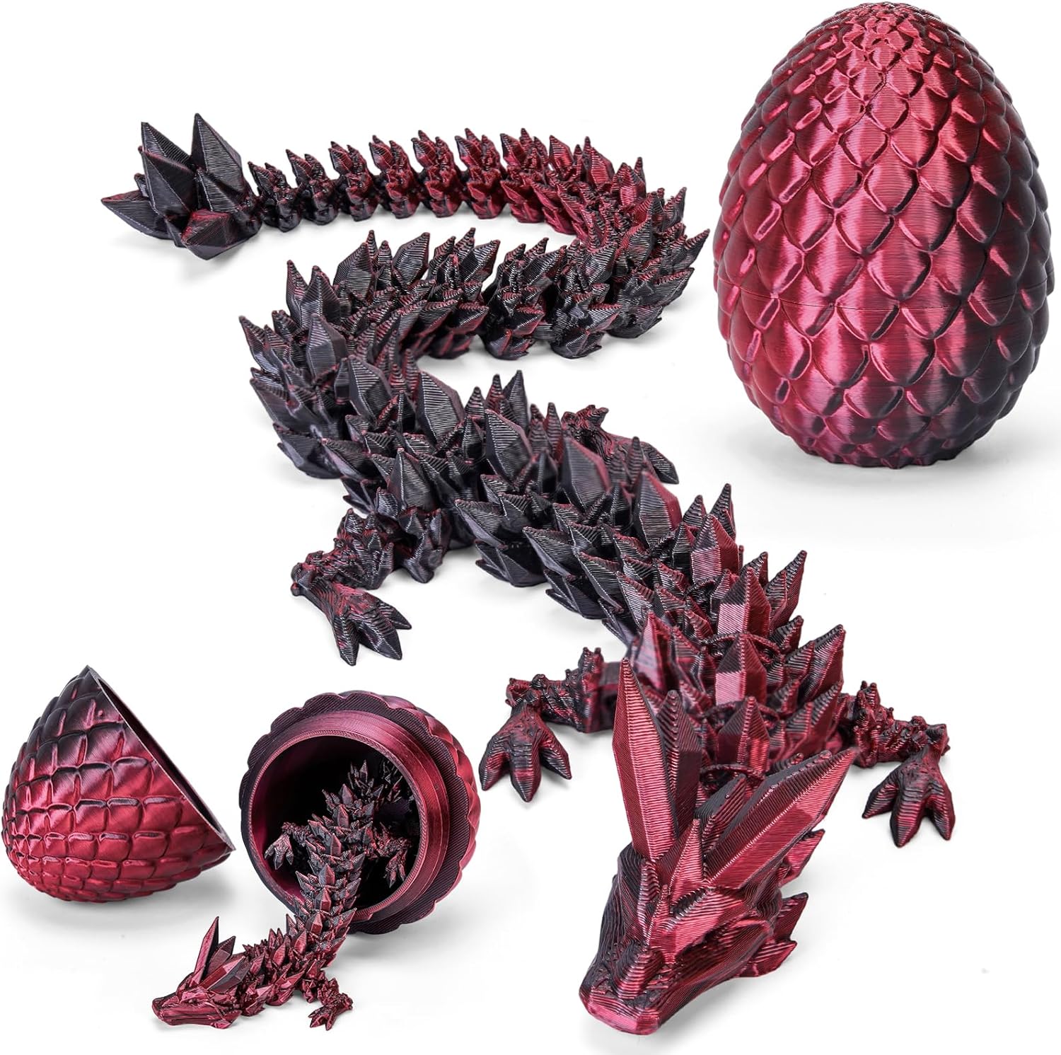 tboline 12 inch 3d printed dragon egg large easter basket stuffer for kids