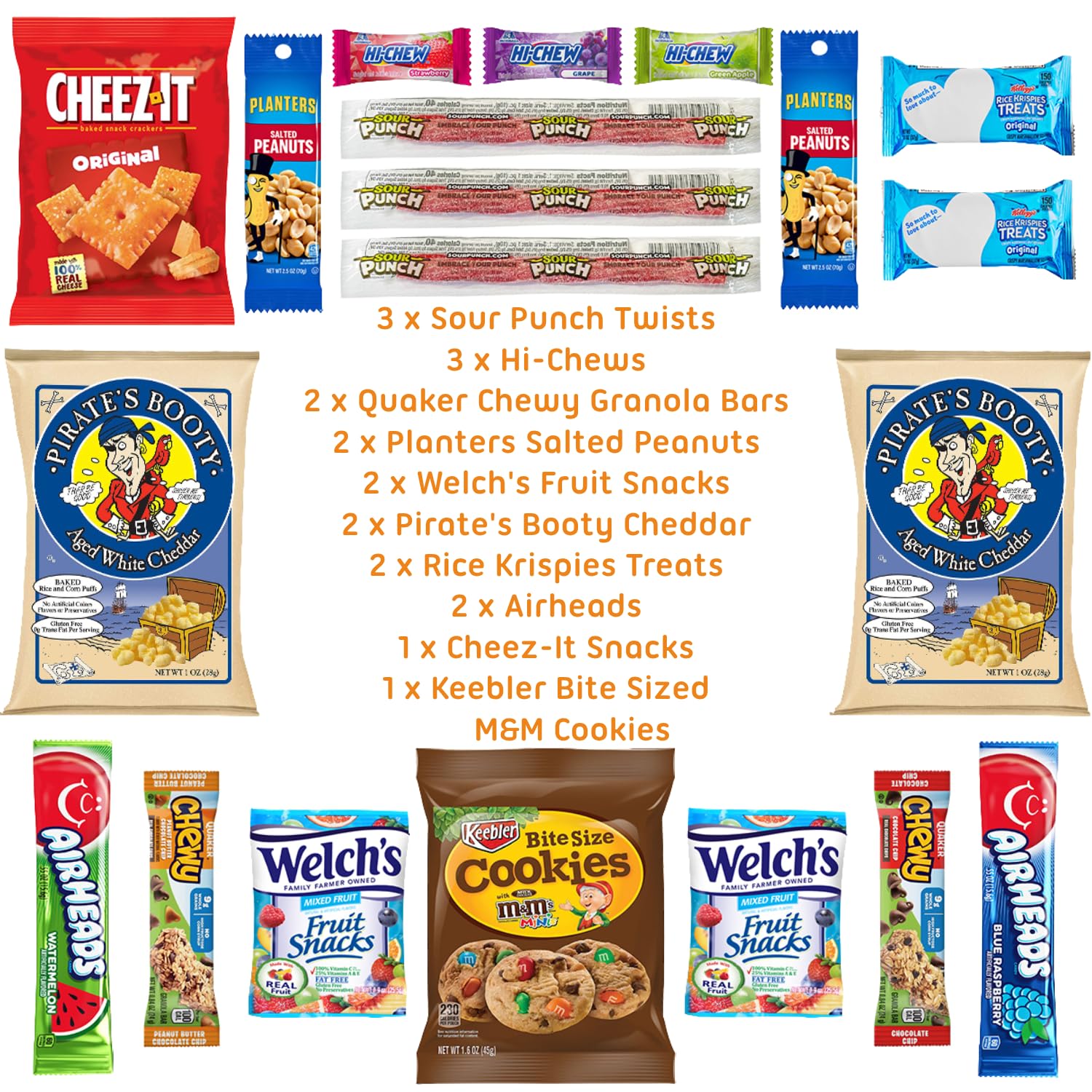 Hangry Kit birthday snack box - 20ct happy birthday care package with party variety box and funny 1