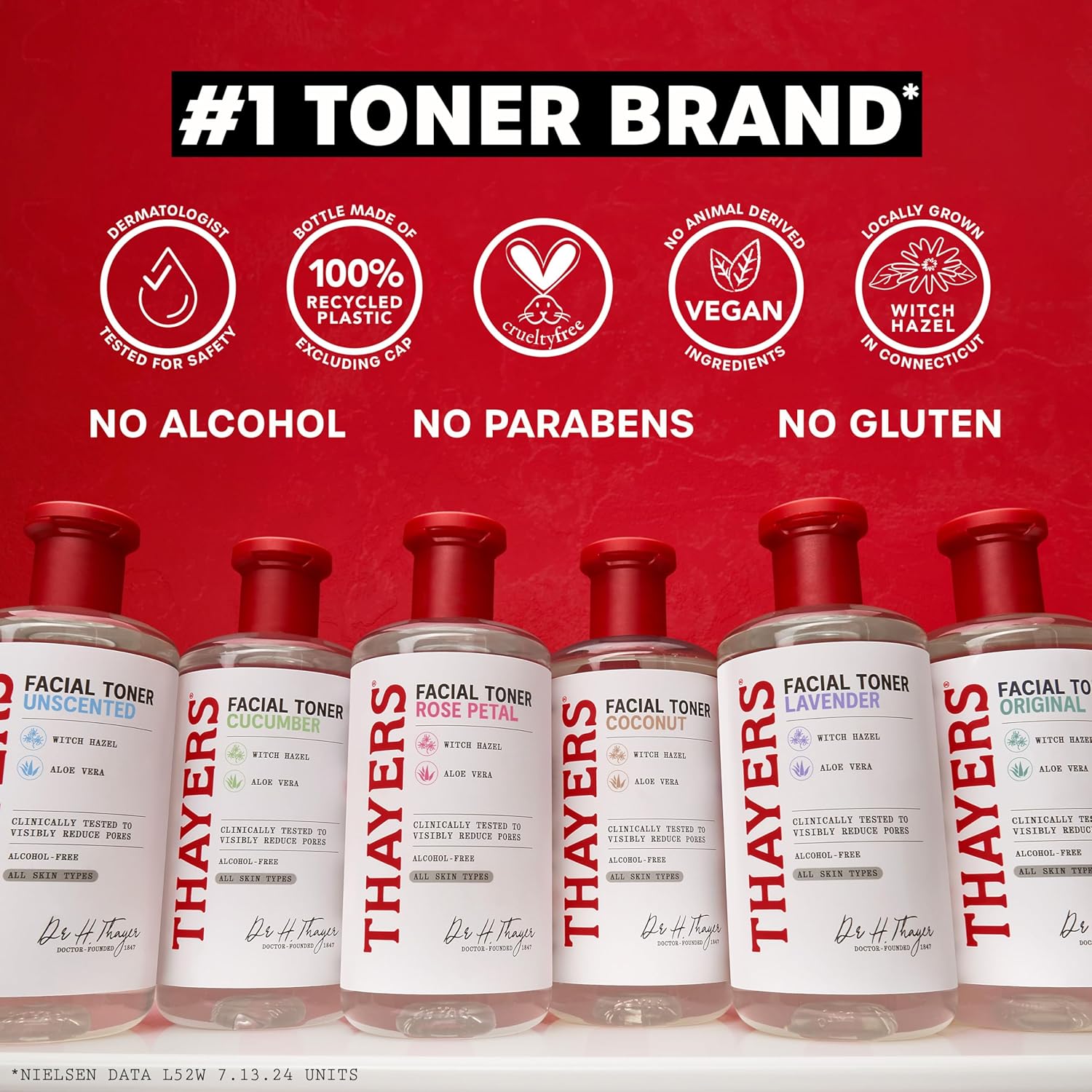 thayers alcohol-free rose petal witch hazel facial toner 12oz soothing hydrating refreshing toner for all skin types
