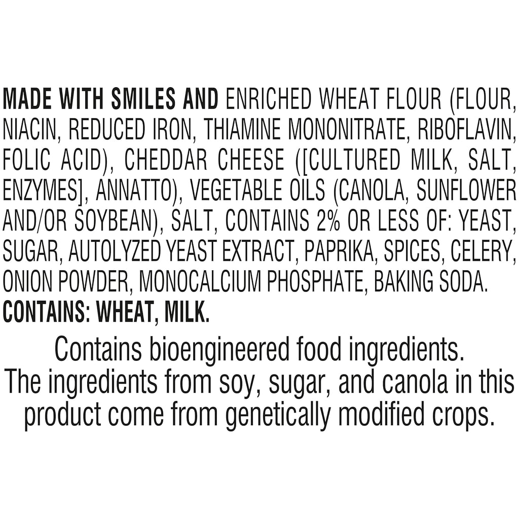 Goldfish cheddar cheese crackers, 27.3 oz carton, 100% real cheese, plant-based colors, 55 pieces per serving