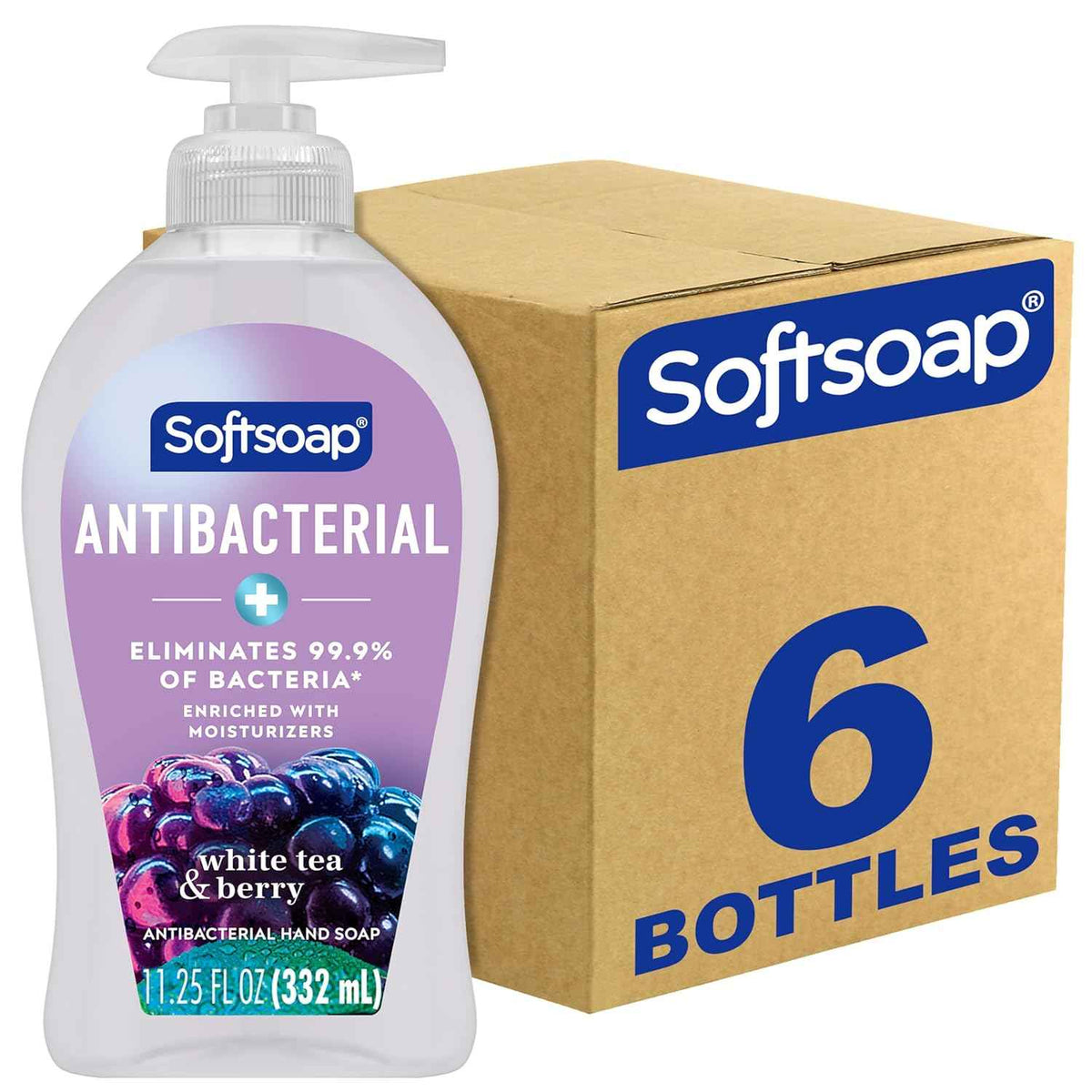 Softsoap Antibacterial Liquid Hand Soap, Kitchen Fresh Hand Soap, 11.25 Fl Oz (Pack of 6)