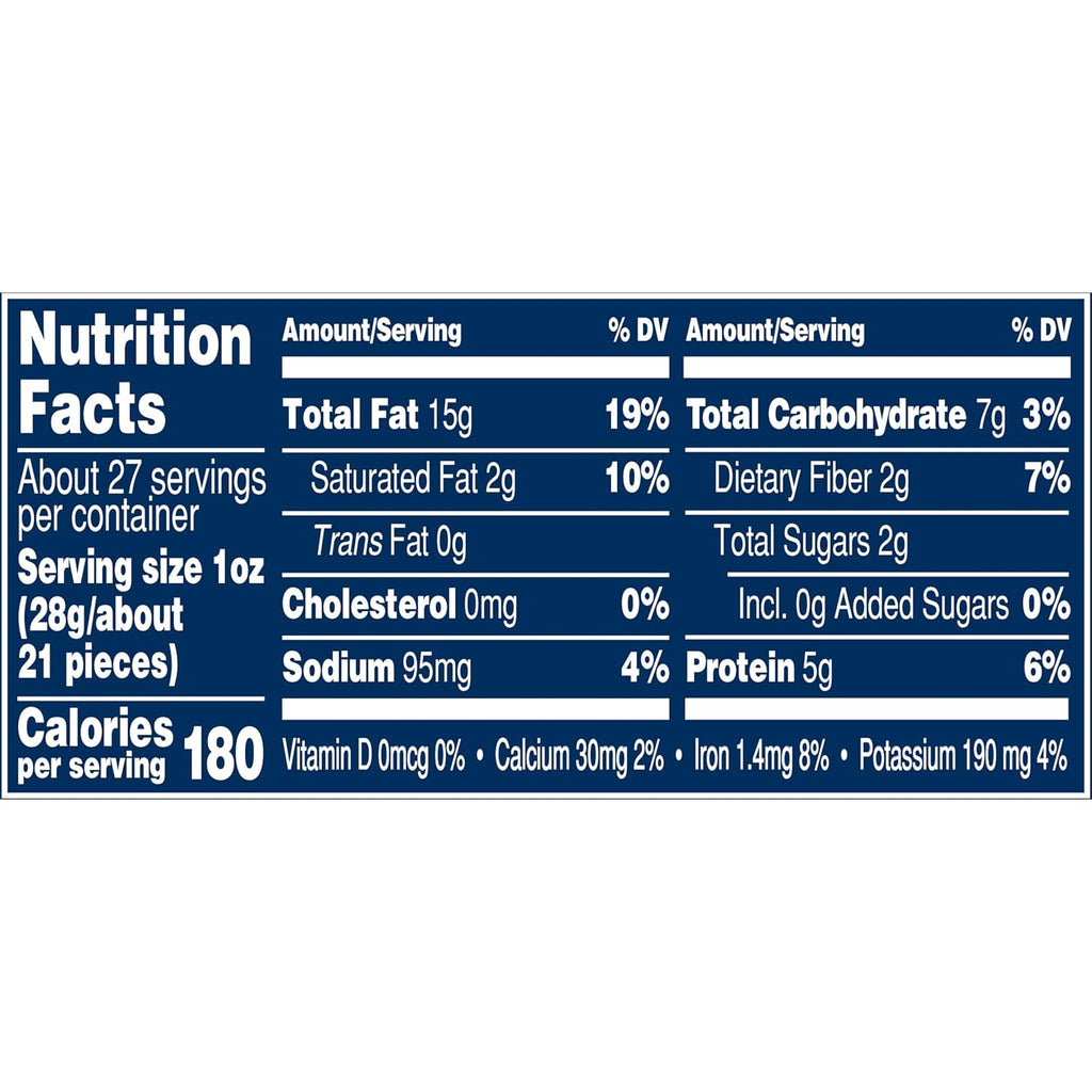 planters deluxe mixed nuts with sea salt, 27 oz resealable container, variety mixed nuts snacks