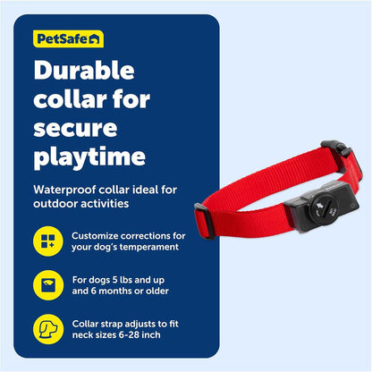 PetSafe Wireless Pet Containment System Receiver Collar - Waterproof, Adjustable, 5 Correction Levels, for Dogs 5lb+