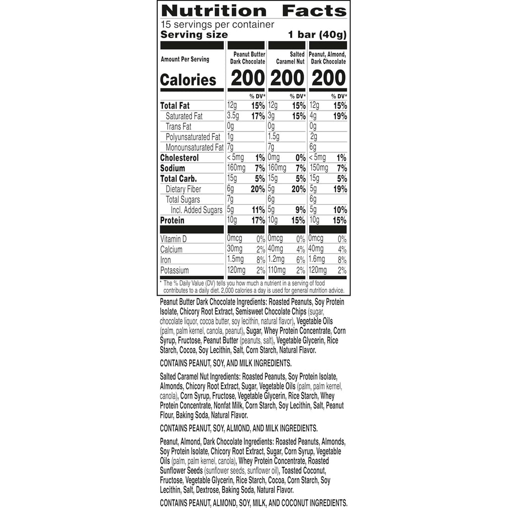 Nature Valley gluten-free protein bars, 10g protein, 15-count variety pack, 21.3 oz box