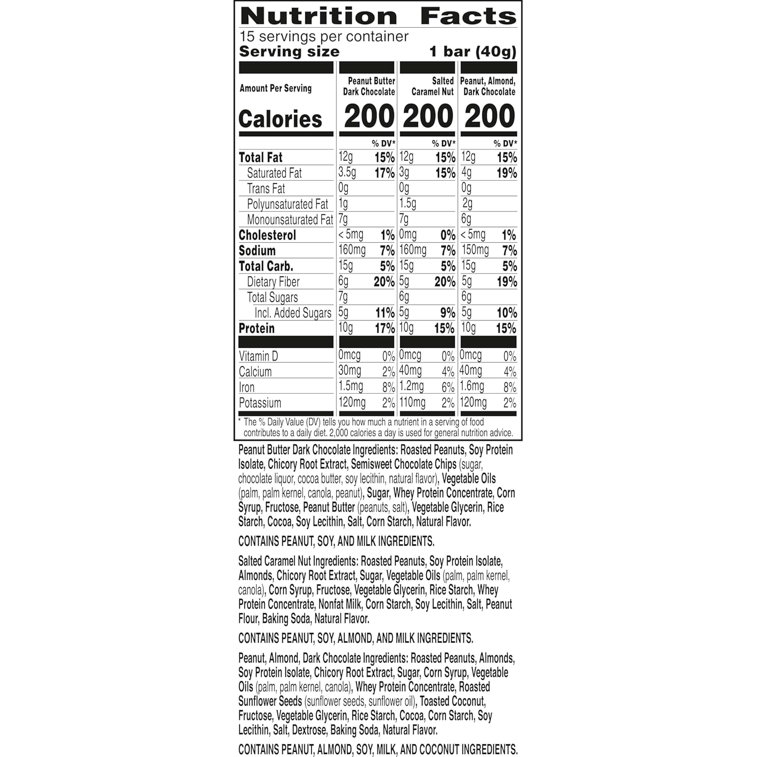 Nature Valley gluten-free protein bars, 10g protein, 15-count variety pack, 21.3 oz box