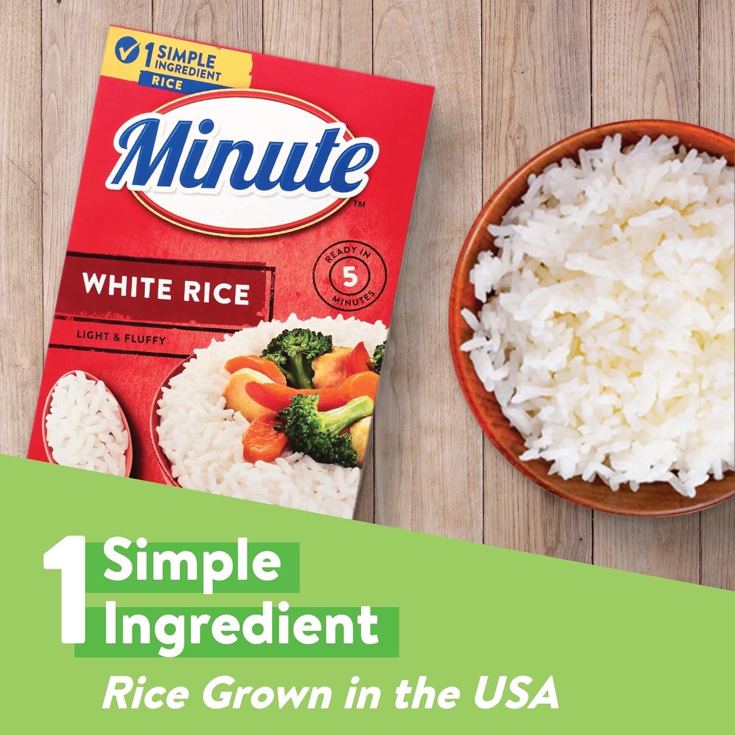 Minute Minute White Rice, 72-Ounce Box, Instant White Rice for Quick Dinner Meals, Gluten-Free, Non-GMO