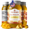 TrueSeaMoss USA-made Sea Moss Gel - Mango/Pineapple, 1 Pack - Wildcrafted Seamoss, Fruits, and Jarred Vegetables