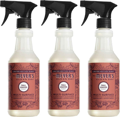 Mrs. MEYER'S CLEAN DAY Multi-Surface Everyday Cleaner, Fall Leaves Scent, 16 fl oz (Pack of 3)
