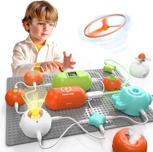 Science Kits for Kids - STEM Kits for Kids, Electronics Exploration Kit, Over 420 Projects, 35 Circuit Parts, STEM Educational Toy Gifts for Kid Boys Girls Ages 3 4 5 6 7 8 9 10 11 12
