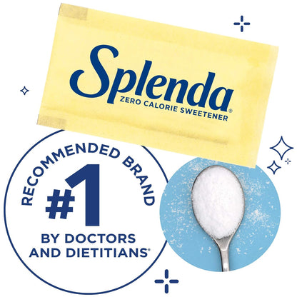 splenda zero calorie sweetener packets, 400 count, sugar free, made in usa, zero carb