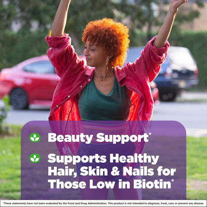 Natrol Biotin 10000mcg, 4X Faster Dissolve Supplement for Healthy Hair, Skin and Nails for Those Low in Biotin, Plus Energy Metabolism Support, 60 Tablets, Up to a 60 Day Supply