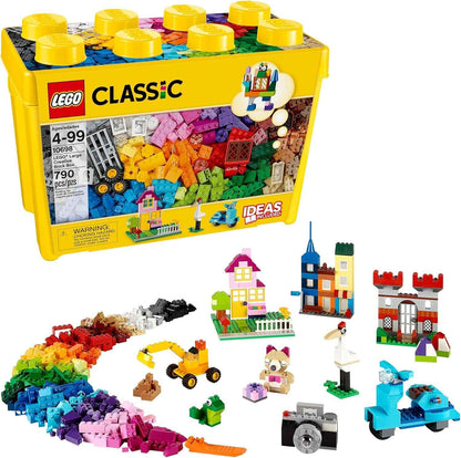 LEGO Classic Large Creative Brick Box 10698 Building Set, Toy Storage Solution for Home or Classrooms, Interactive Building Toy for Kids, Boys, and Girls