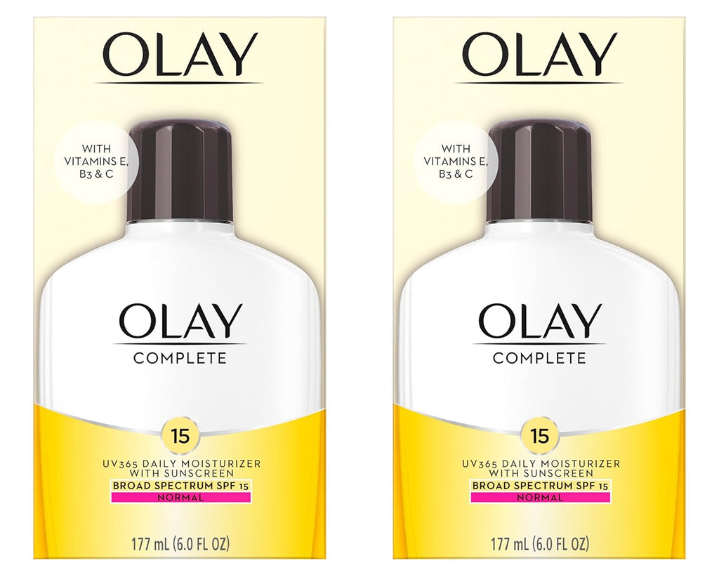 olay face moisturizer with spf 15 daily lotion for normal skin 2 pack 6 oz