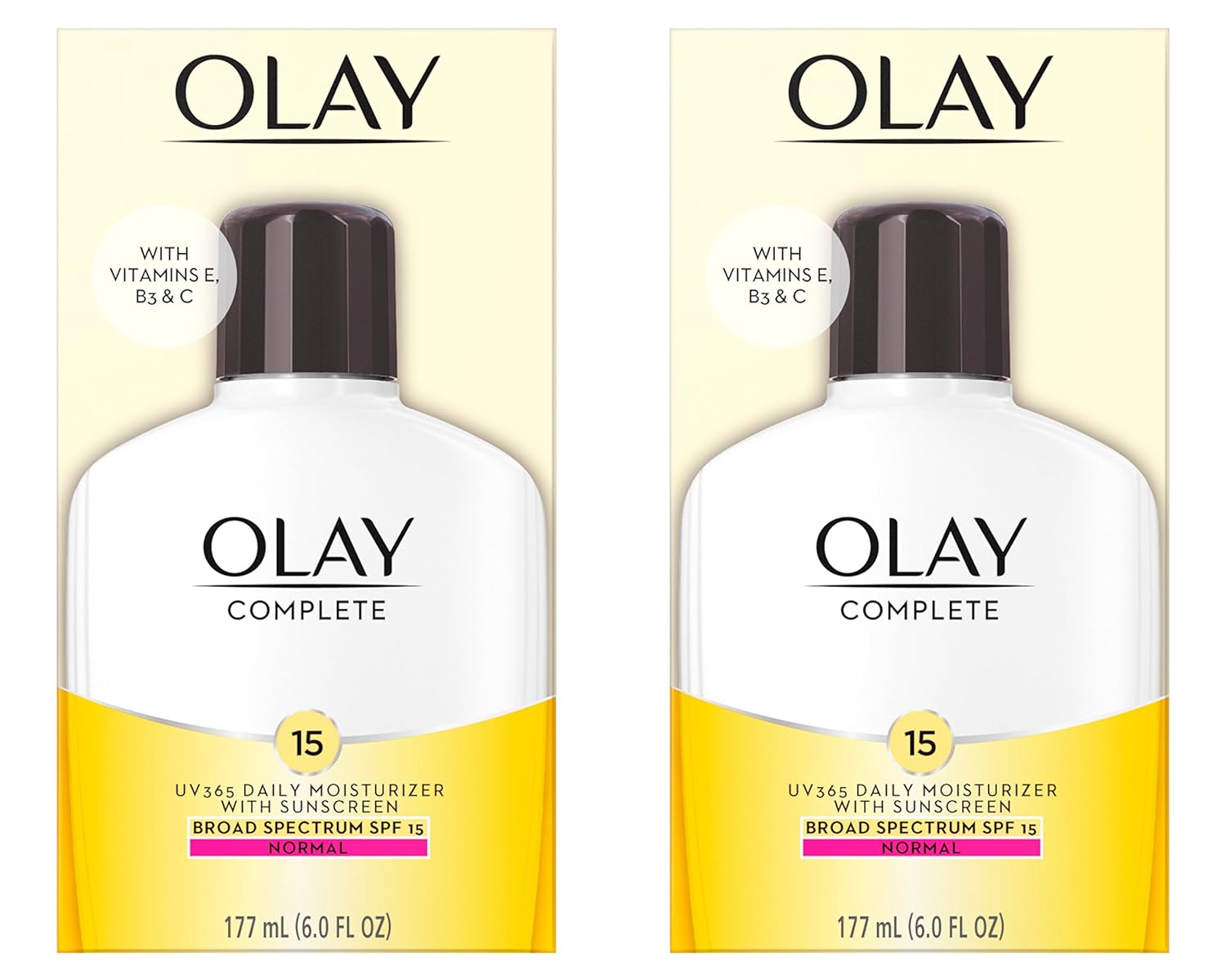 olay face moisturizer with spf 15 daily lotion for normal skin 2 pack 6 oz