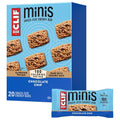 clif bar minis chocolate chip organic oats 4g protein non-gmo plant based snack size energy bars 20 pack