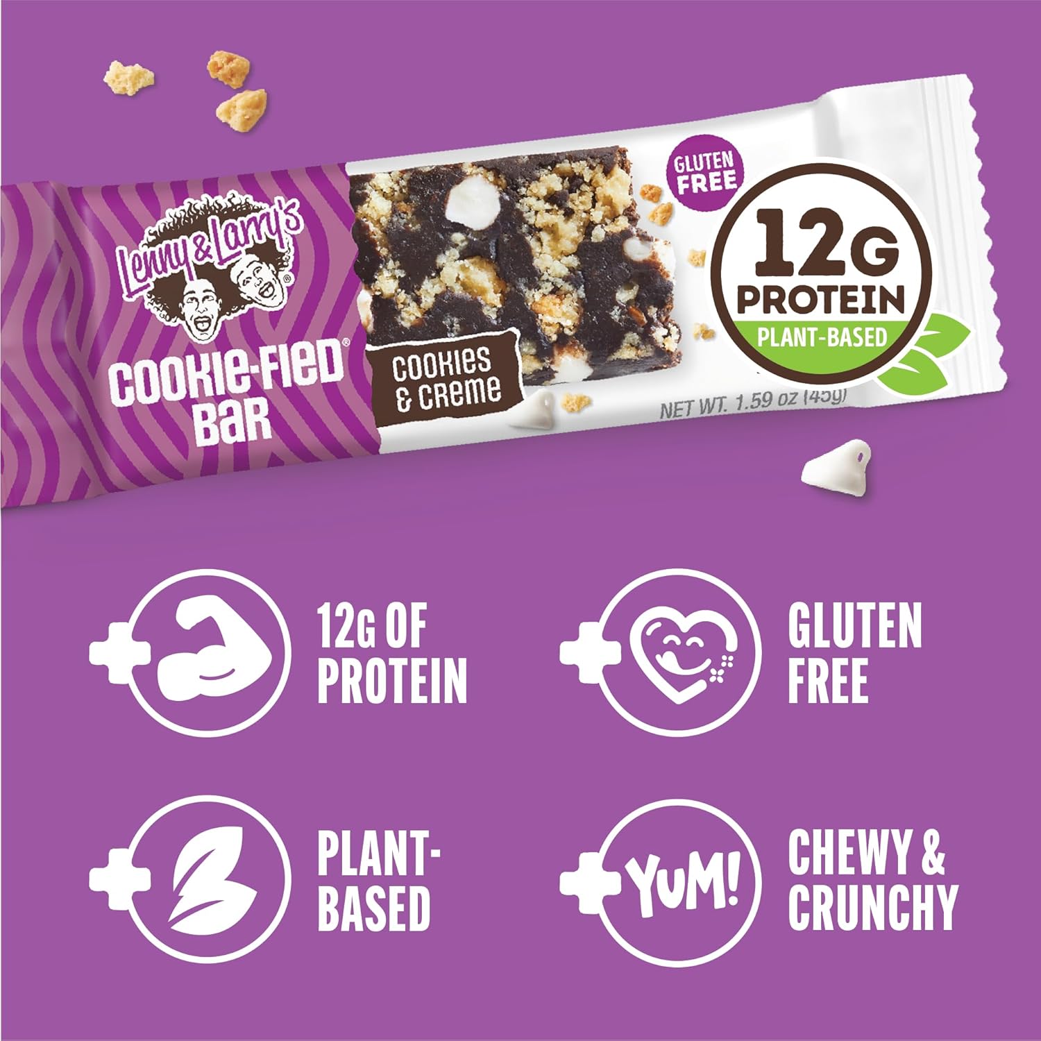 lenny-and-larrys-cookie-fied-protein-bar-9x45g-cookies-creme-vegan-protein-bar