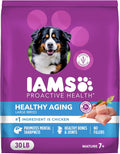iams proactive health healthy aging large breed dog food real chicken senior dogs 30lb bag
