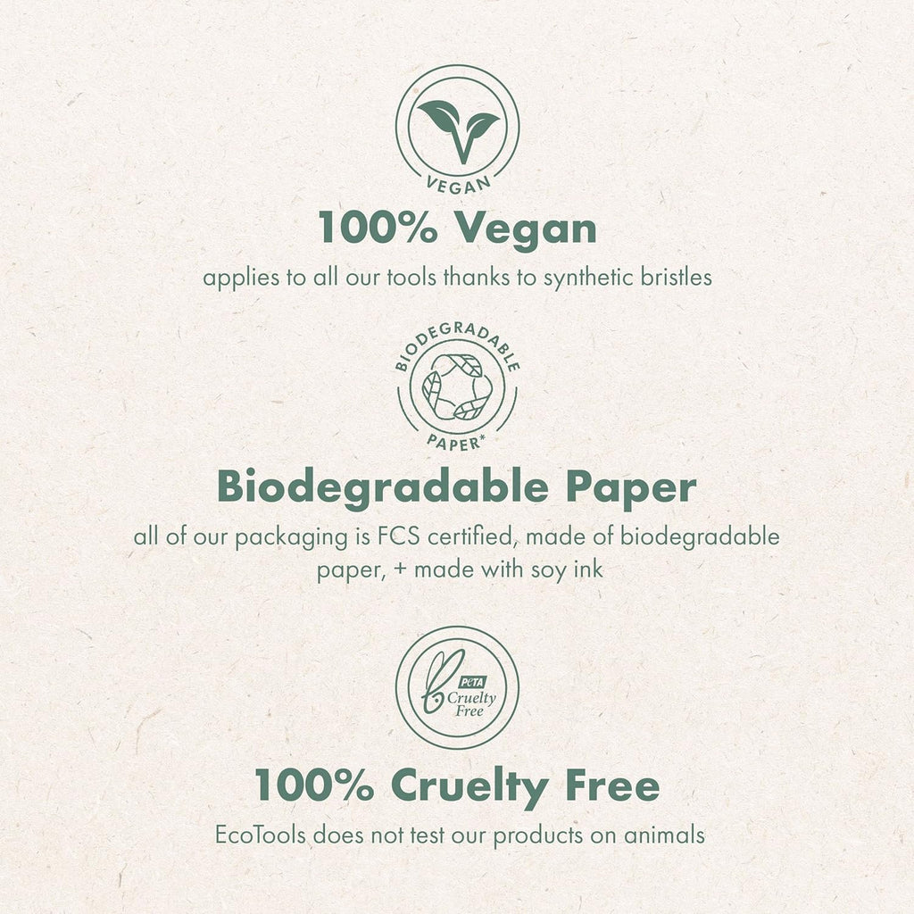 EcoTools cruelty-free dry body brush with synthetic bristles and bamboo handle, perfect for exfoliating and smoothing skin