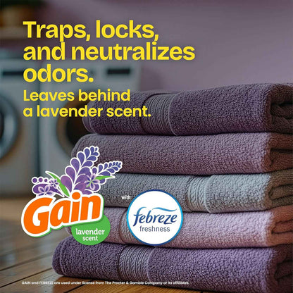 Glad ForceFlex Tall Kitchen Trash Bags with Gain Lavender Scent and Febreze Odor Control