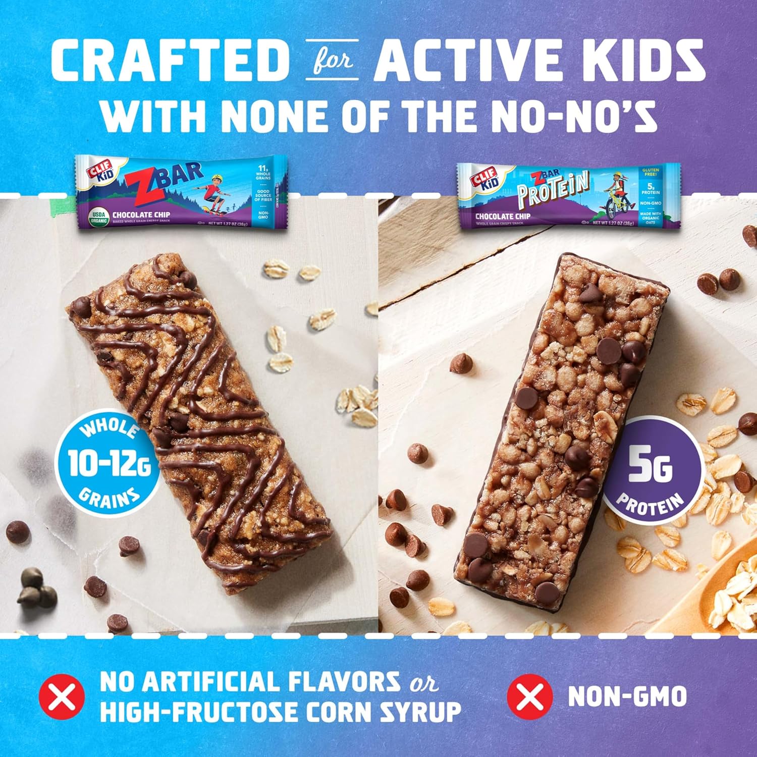 Zbar and Zbar Protein variety pack with organic oats, non-GMO, soft-baked energy snack bars and crispy protein bars (16 pack)